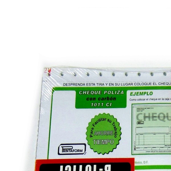 POLIZA DE CHEQUE 1013 PRINTAFORM CTA. 25 JGO. E.3 C.72